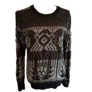 J. Crew Geometric Print Wool Blend Sweater Size XS